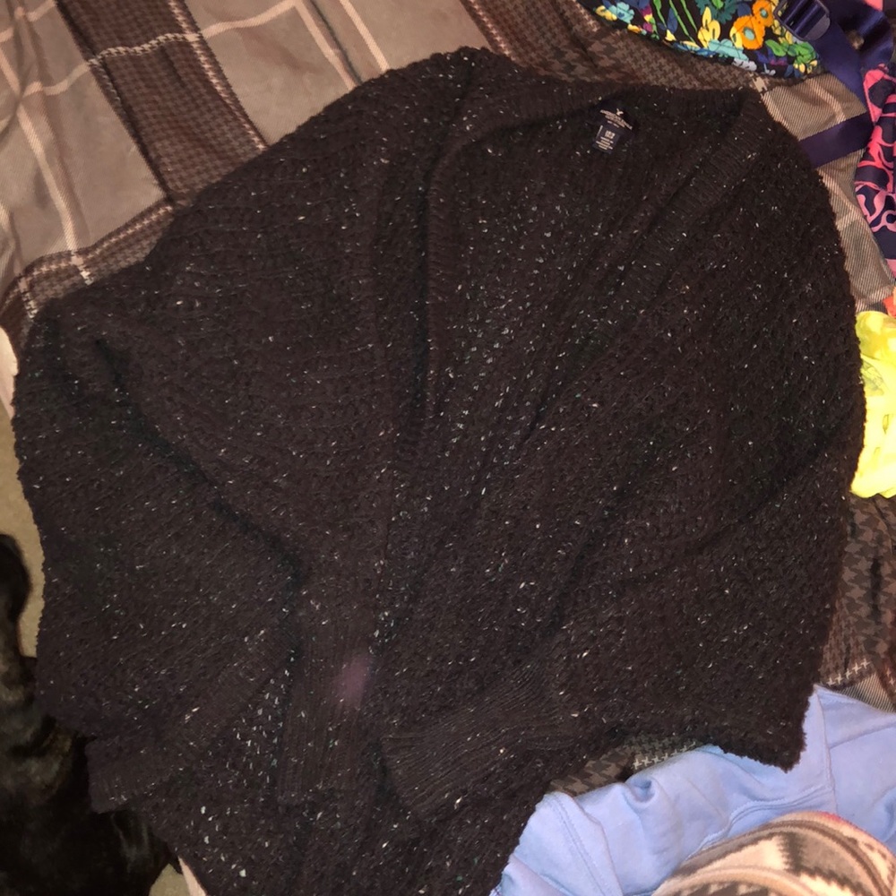 Oversized knit sweater cardigan